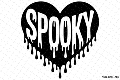 Spooky Heart Svg | Halloween Svg | Svg Cut Files Product Image 1