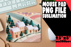 Whimsical Mouse Pad Design PNG, Holiday Product Image 1