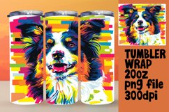Radiant Abstract Dog Wrap 20oz Sublimation Design Product Image 1