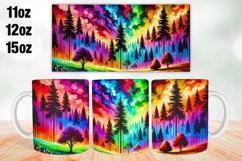 Colorful Sky Mug Wrap Sublimation 11oz, 12oz, 15oz Product Image 1