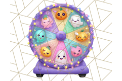 Creepy Carnival Halloween Clipart PNG with Hayride Art Product Image 4