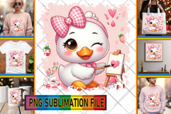 Unique Tote Bag Magic PNG, Cute Goose Product Image 1