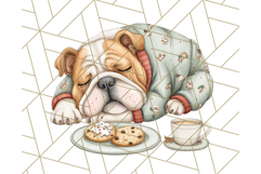 Christmas Pets in Pajamas Clipart PNG, Christmas Png Clipart Product Image 4