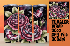 Amazing 20oz Tumbler Wrap Download , Flowers Product Image 1