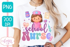 School Nurse PNG for Sublimation, Nurse shirt PNG Product Image 2