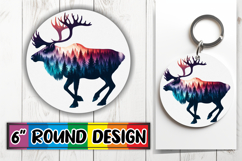 Joyful Sublimation Circle Designs PNG, Animals Art Product Image 1