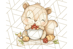 Tea Time Animal Clipart PNG Woodland Forest, Cottagecore Png Product Image 4