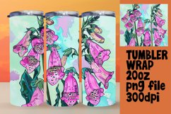 Vibrant Flower Patterns for 20oz Tumbler Wraps Product Image 1