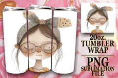 Whimsical Boho Kids Tumbler Art 20oz Product Image 1