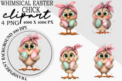 Whimsical Easter Chick Clipart Product Image 1
