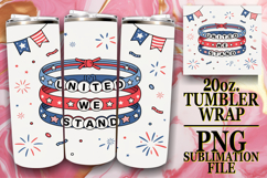 RADIANT SPIRITS 20oz TUMBLER WRAP, Patriotic Product Image 1