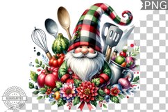 Christmas kitchen Gnome Sublimation - Clipart PNG Design Product Image 1