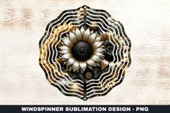 Sunflowers Wind Spinner Sublimation Design Product Image 1