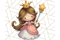 Princess Clipart PNG, Cute Royal Girl Clip Art Product Image 4