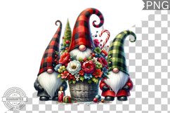 Christmas Gnome Sublimation - Clipart PNG Design Product Image 1