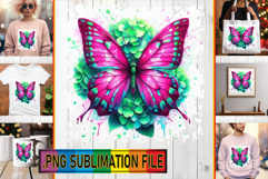 Vibrant TSHIRT Gift Ideas PNG, Butterfly Product Image 1