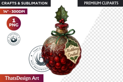Christmas Winter Potion Bottles PNG, Magical Holiday Clipart Product Image 1