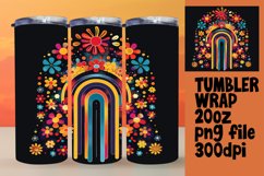 Spectrum Shadows: Black Sublimation Tumbler Artistry Product Image 1