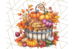 Fall Cottagecore Kitchen Clipart, Cozy Autumn Kitchen PNG Product Image 4