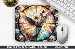 Mouse Pad Sublimation, Jesus Mouse Pad PNG Design Product Image 1