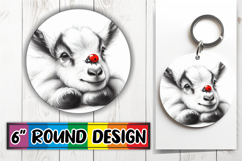 Radiant Car Coaster Circle PNG, Cute Animals Product Image 1