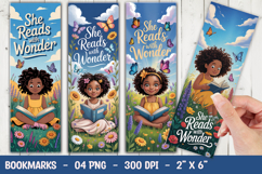 Reading Wonder Bookmark Sublimation Product Image 1
