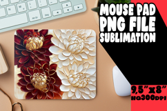 COZY MOUSE PAD FUN ART, 3D Flower Product Image 1