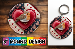 Sweet Circle Coasters Design, Valenines Animals Product Image 1