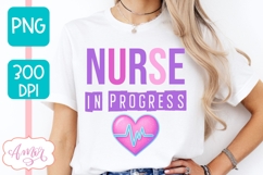 Nurse in progress PNG for Sublimation, Nurse student PNG Product Image 2