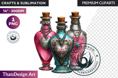 Dreamy Love Assets Vintage Valentine Graphics PNG clipart Product Image 1