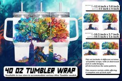 Tranquil Tree Watercolor Tumbler Design - 40oz Product Image 1