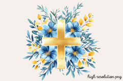Geometric Pastel Easter Clipart PNG Product Image 1