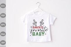 Santas Favorite Baby SVG Design/ Christmas SVG Cut Files Product Image 1