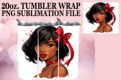 Happy beginnings 20oz tumbler wrap, Xmas Girl Product Image 1