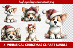 Whimsical Christmas Clipart | Cute Festive Holiday PNG Product Image 1