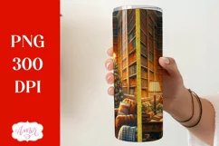 Christmas tumbler wrap for sublimation, Library PNG Product Image 2