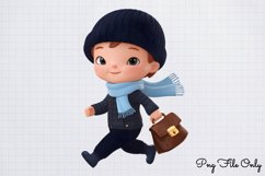 Watercolor Cute Police Clipart PNG Product Image 1
