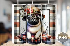 Dog Tumbler Sublimation - 20 Oz Skinny Tumbler Product Image 1