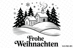 Frohe Weihnachten Svg | Christmas Svg | Svg Cut Files Product Image 1