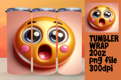 20oz Tumbler Design for Home Decor , 3D Emoji Product Image 1