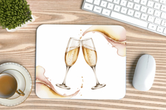 Happy New Year PNG Mouse Pad,Festive New Year's Eve 2026 PNG Product Image 1