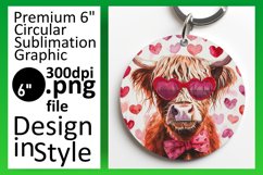 Lovestruck Cow Hearts Sublimation Product Image 1