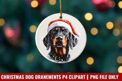 Breeds Of Christmas Dog Ornaments Clipart PNG Product Image 1