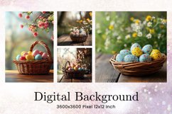 Easter Egg Background Backdrop Wallpaper Wall Art Product Image 1