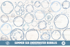 Summer Sea Underwater Bubbles Clipart Product Image 1