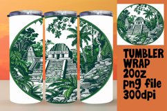 Sublimation Tumbler Wrap Scenic Landscape 20oz Product Image 1