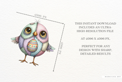Easter Quirky Birds Clipart Product Image 6