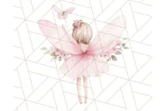 Pastel Pink Fairy Garden Clipart, Enchanted Cottagecore Png Product Image 4
