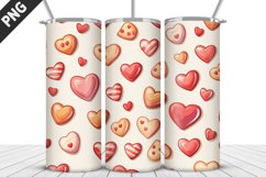 Lovely Hearts Tumbler Design | Valentine&#039;s Day Tumbler Wrap Product Image 5