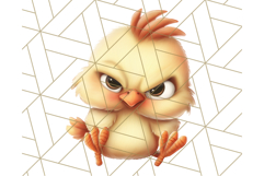 Adorable Angry Animals Clipart PNG, Cute Moody Faces Png Product Image 4